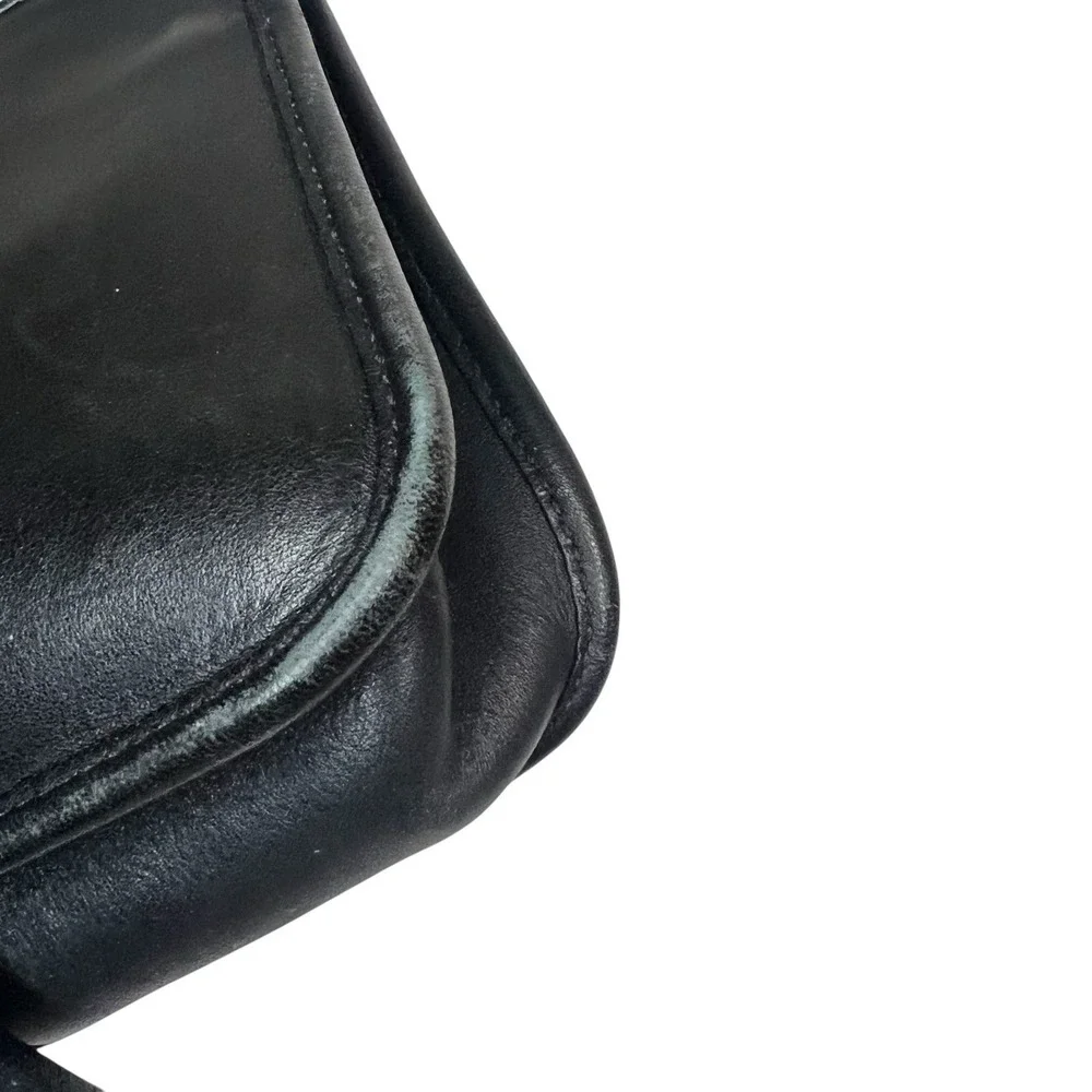Vintage Coach Janice Legacy Black Leather Mini Crossbody 2003‎ 6610 Adjustable